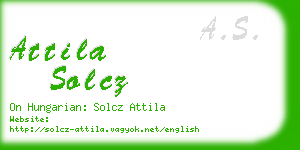 attila solcz business card